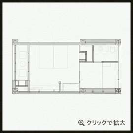 広縁付和室（ベッドタイプ）間取り